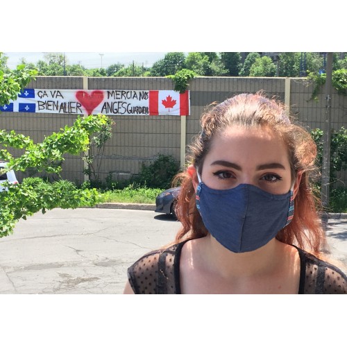 3 Layer PolyCotton Fabric Washable Face Mask Polypropylene Filter